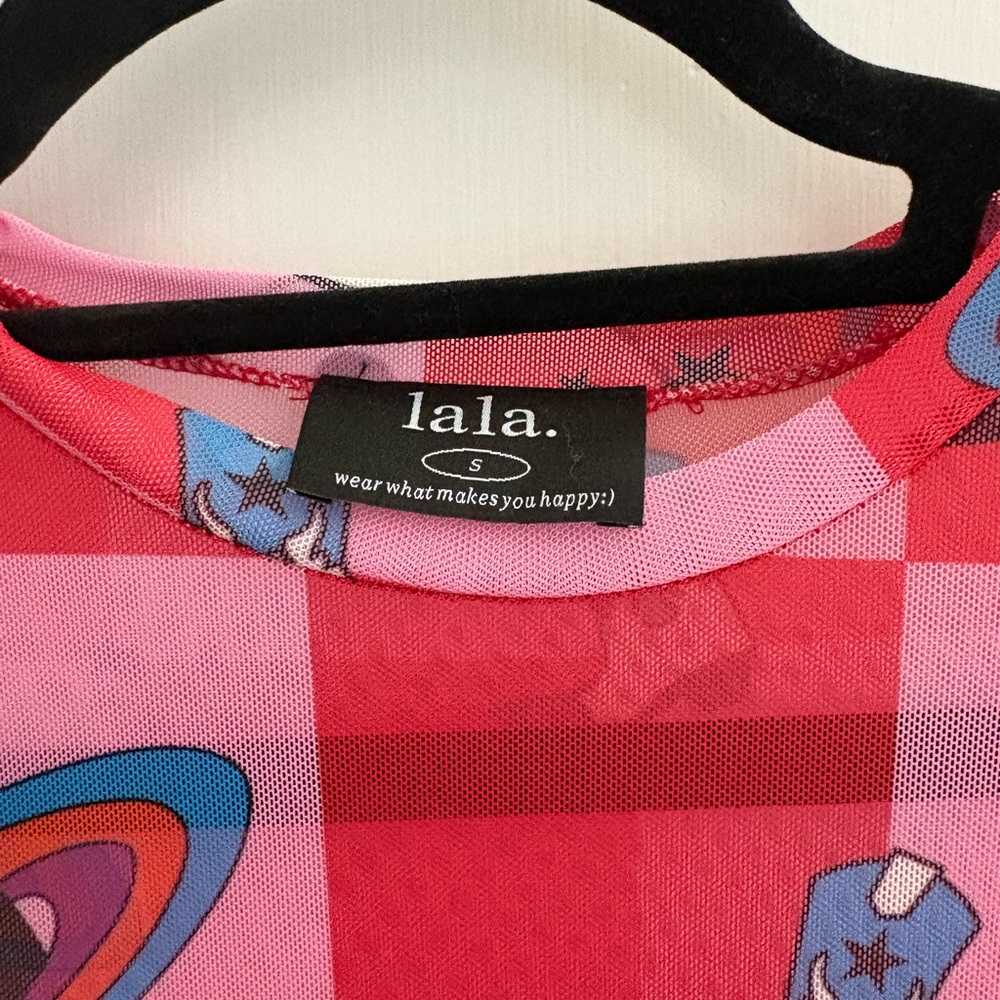 Dressed in LaLa cosmic cowgirl mesh dress - Picture 2 of 5